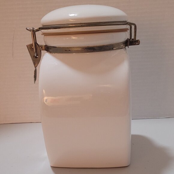 VTG Coffee Canister White EUROPEAN COFFEEHOUSE Victor Th Engwall & Co Collection - Picture 4 of 15